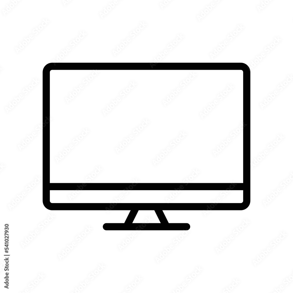 Monitor line icon illustration. icon illustration related to electronic, technology. Simple vector design editable. Pixel perfect at 32 x 32 Monitor line icon illustration. icon illustration related to electronic, technology. Simple vector design editable. Pixel perfect at 32 x 32