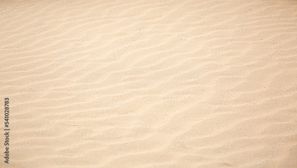 Sandy beach for background. The texture of the sand. Top view of dunes in the desert. Sandy beach for background. The texture of the sand. Top view of dunes in the desert.