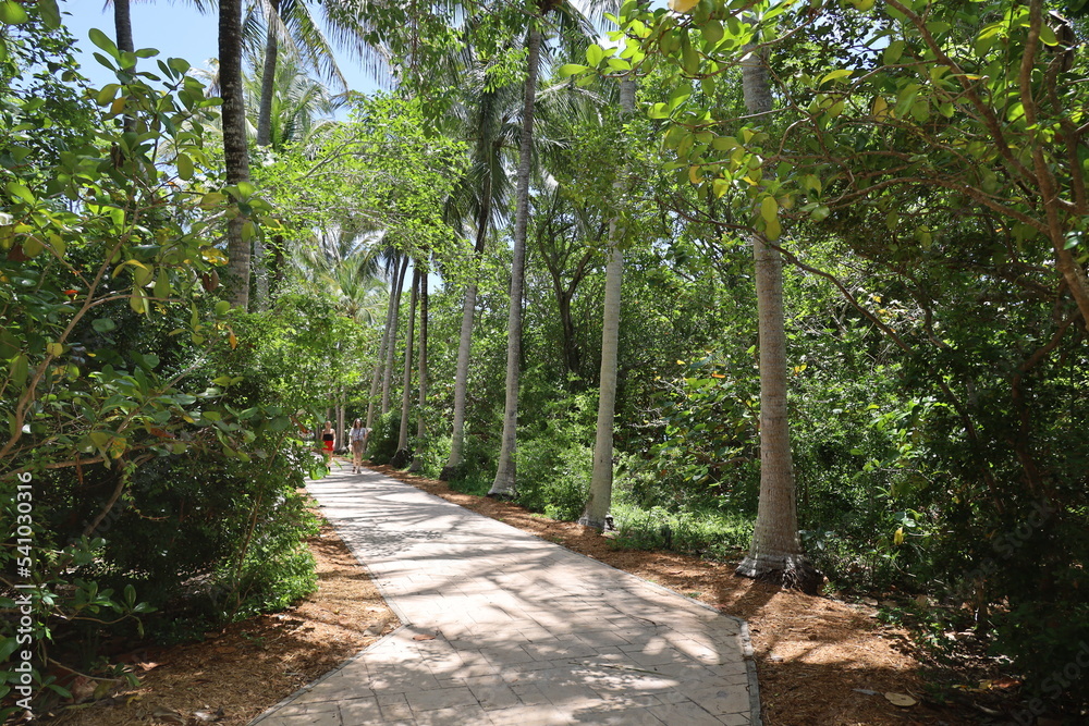 Cape Florida Lighthouse at Key Biscayne in Miami