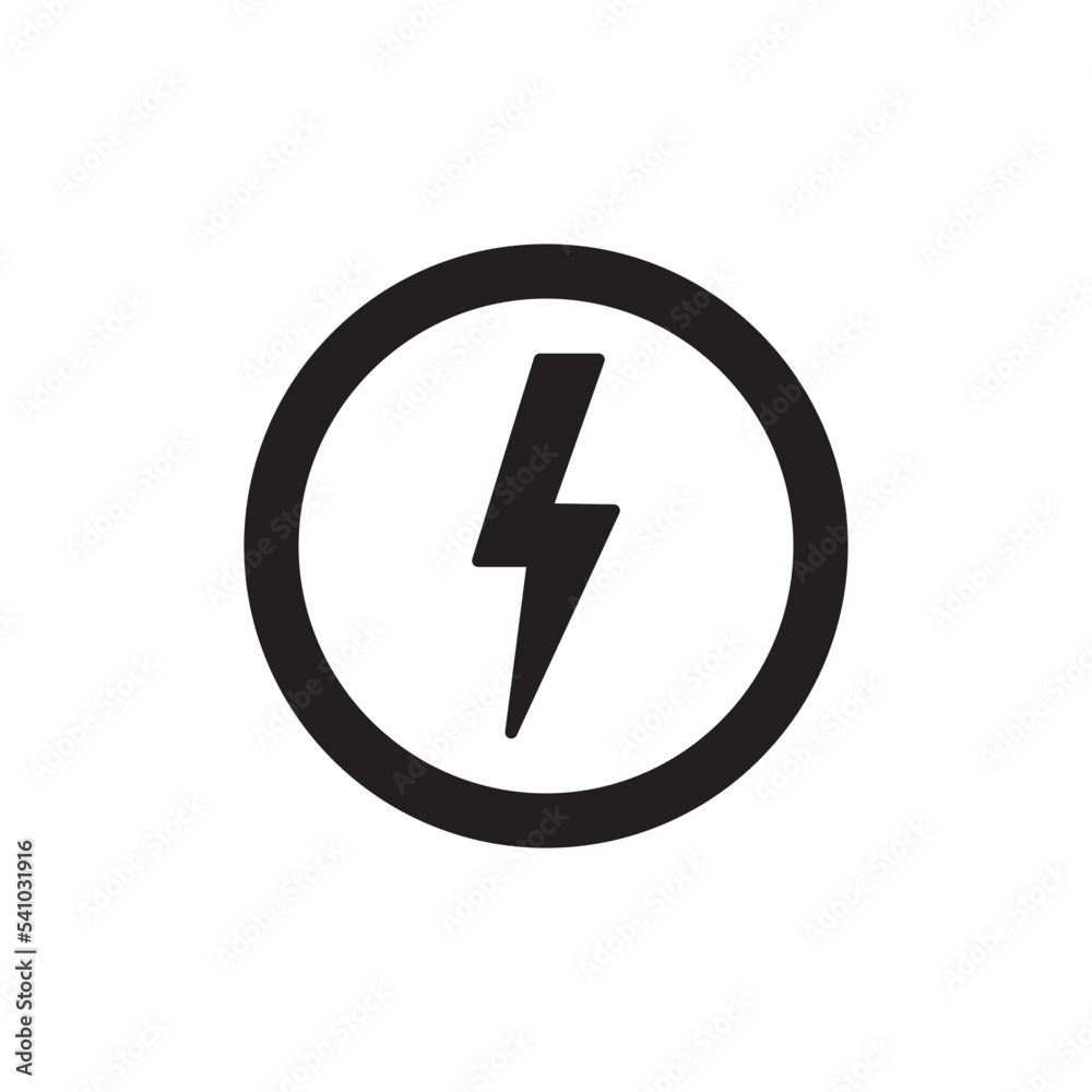 Lighting Bolt Icon Vector Illustration Style Lighting Bolt Icon Vector Illustration Style