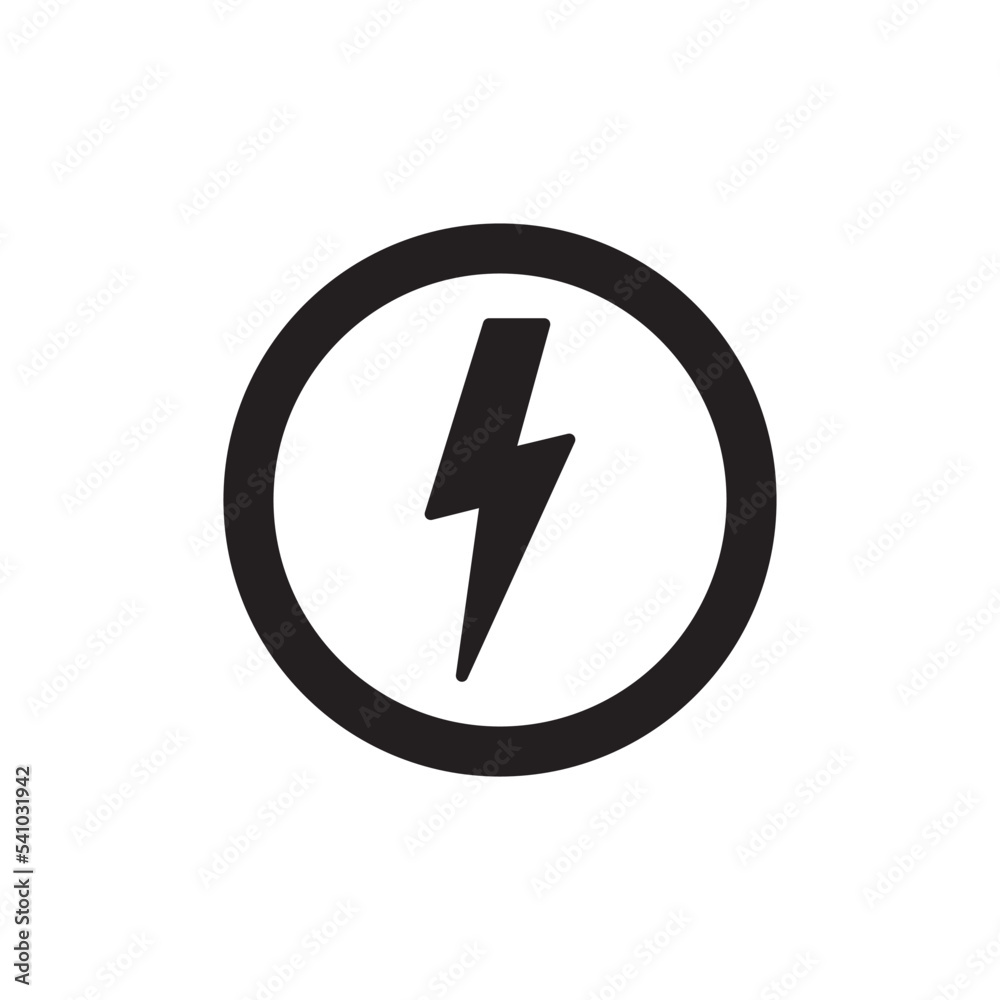 Lighting Bolt Icon Vector Illustration Style Lighting Bolt Icon Vector Illustration Style