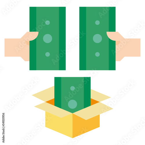 crowd funding flat icon
