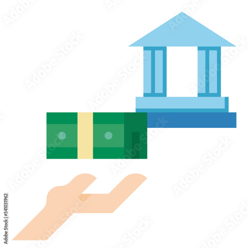 lending flat icon