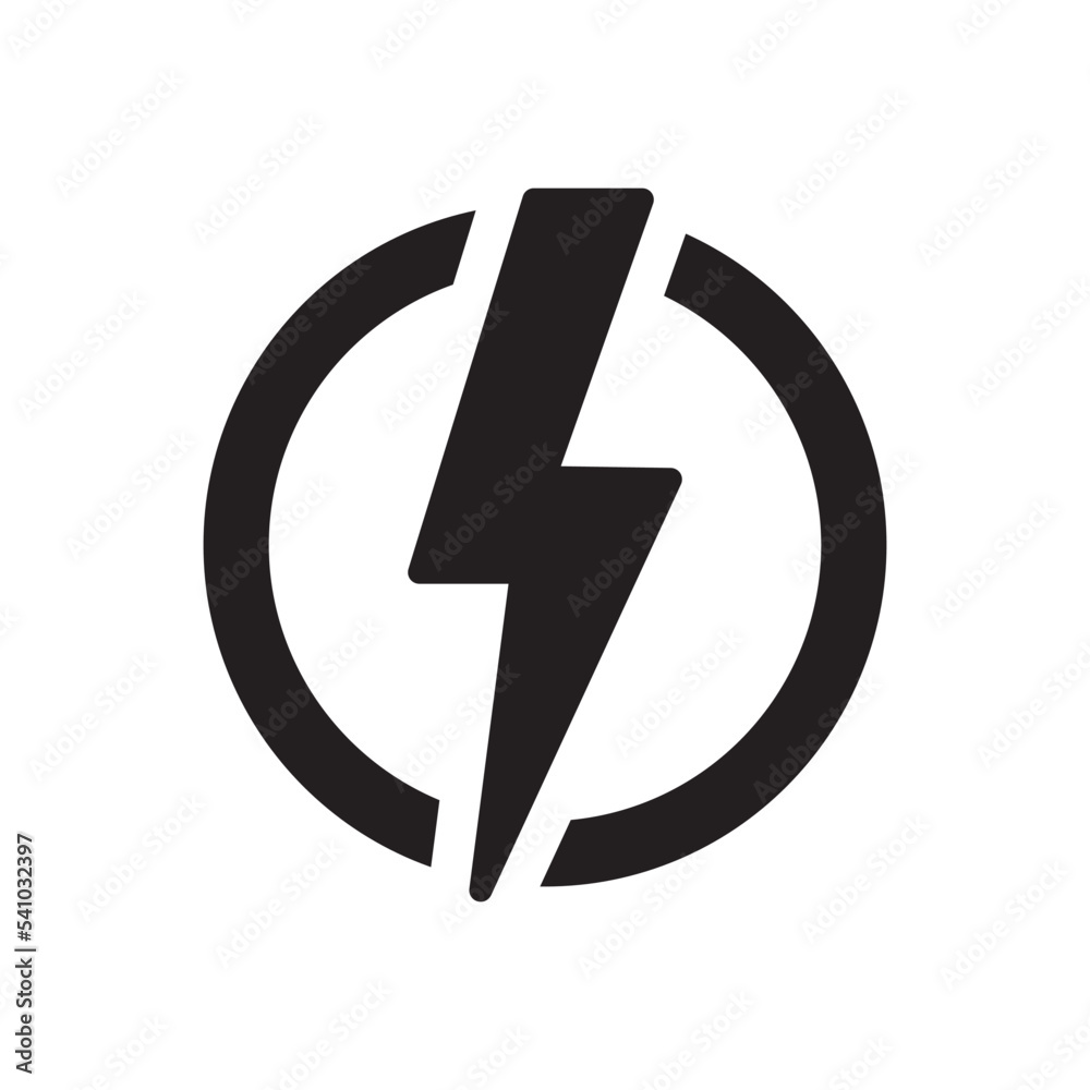 Lighting Bolt Icon Vector Illustration Style Lighting Bolt Icon Vector Illustration Style