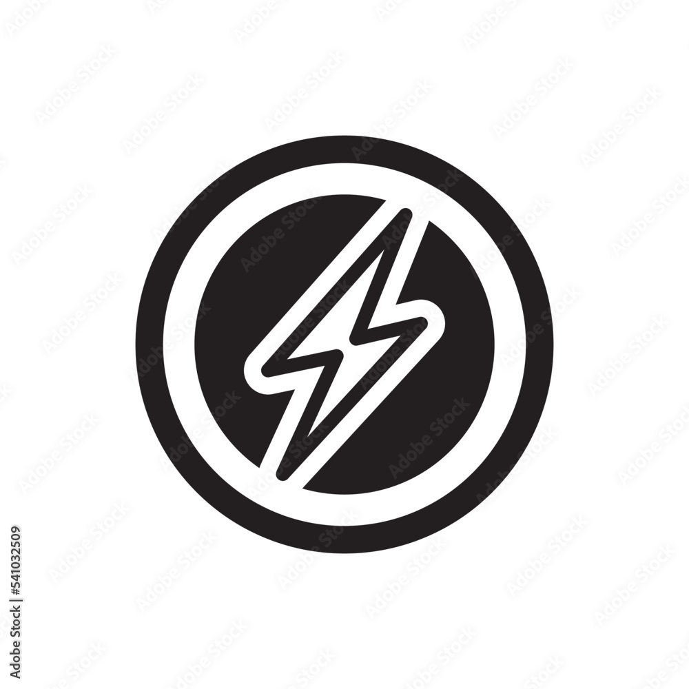 Lighting Bolt Icon Vector Illustration Style Lighting Bolt Icon Vector Illustration Style