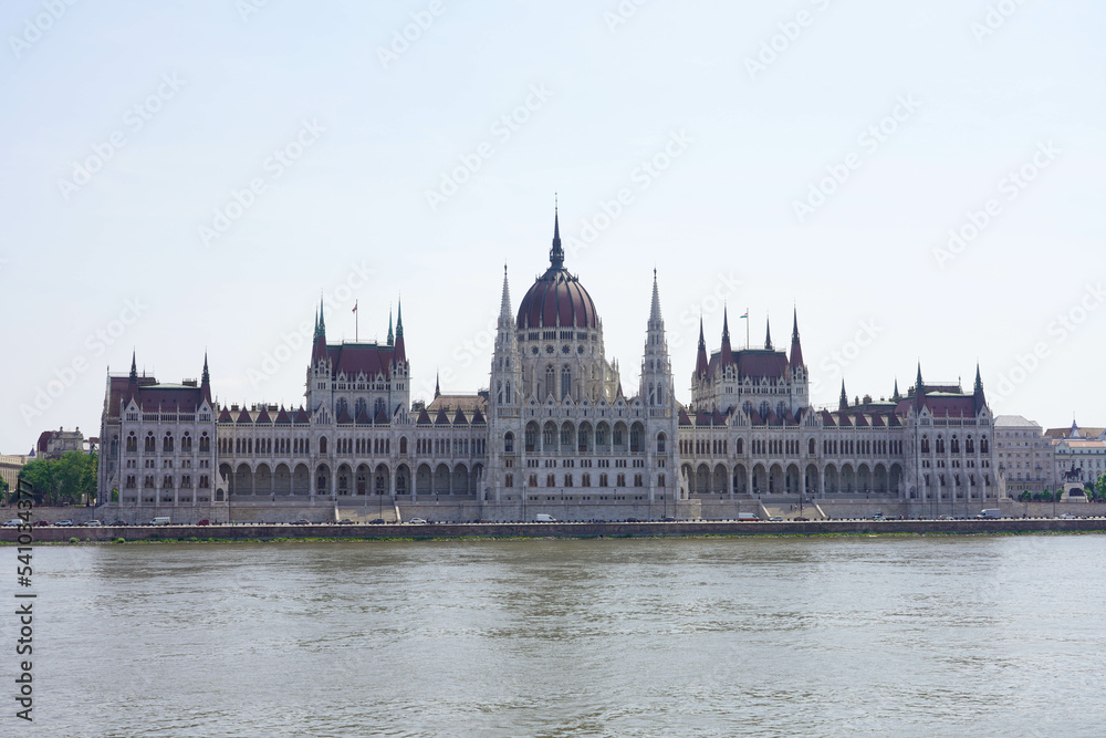 Hungarian Parliament Building on Danube River, Budapest, Hungary