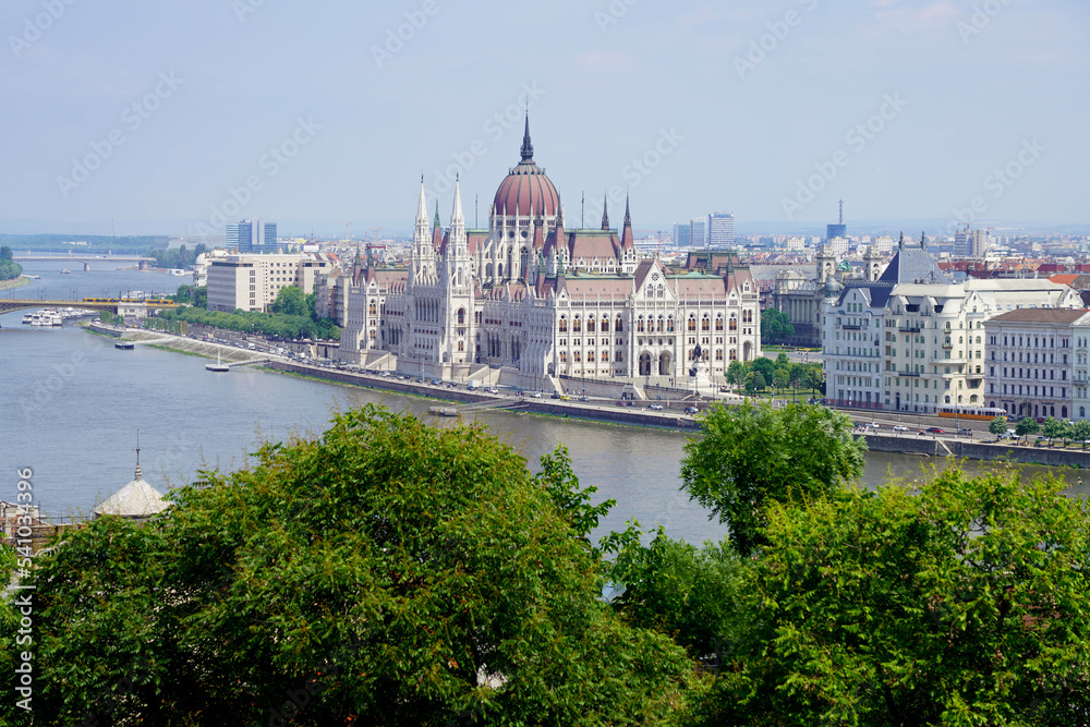 Beautiful cityscape of Budapest on Danube River, Hungary