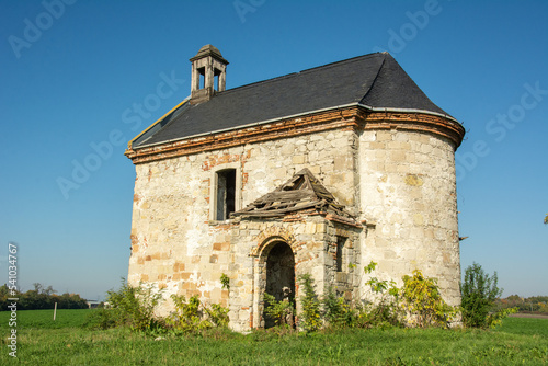 Ruins of the one-nave Szent Vendel (Saint Wendelin of Trier) chapel in Pusztaszikszo,
northwest of Fuzesabony in Heves County, Northern Hungary
 photo