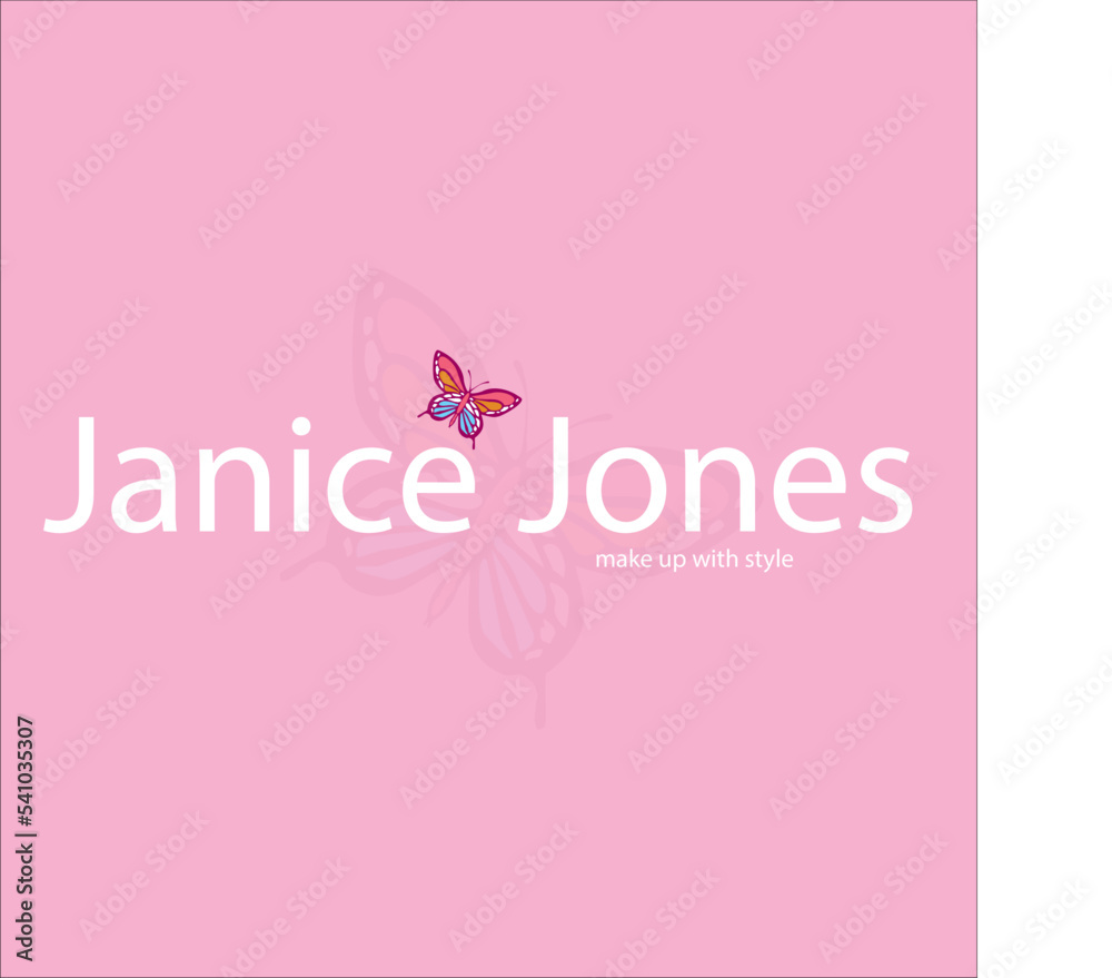 Butterfly logo pink background Butterfly logo pink background