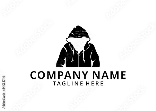 illustration Mystical silhouette of a character in a hoodie.