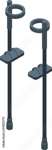 Plastic stilt icon isometric vector. Man joker. Apparel art