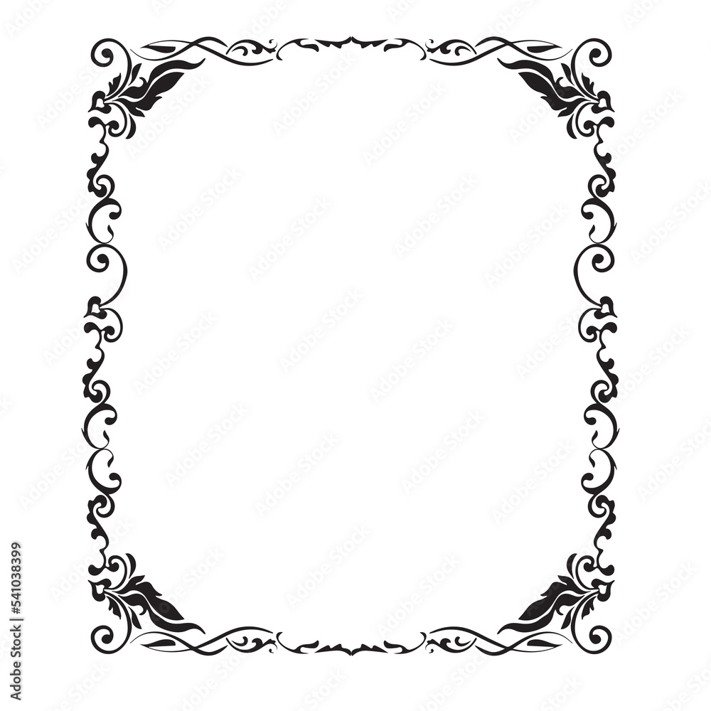 Frame, in the style of an ornament, Vector illustration eps 10, Art. Frame, in the style of an ornament, Vector illustration eps 10, Art.