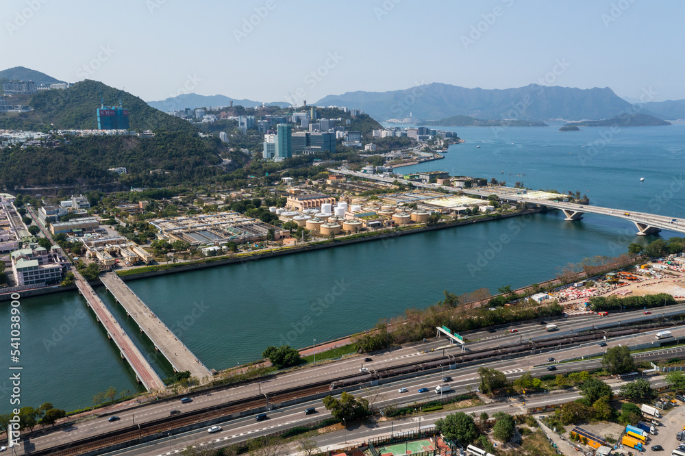 Top view of Hong Kong residential district