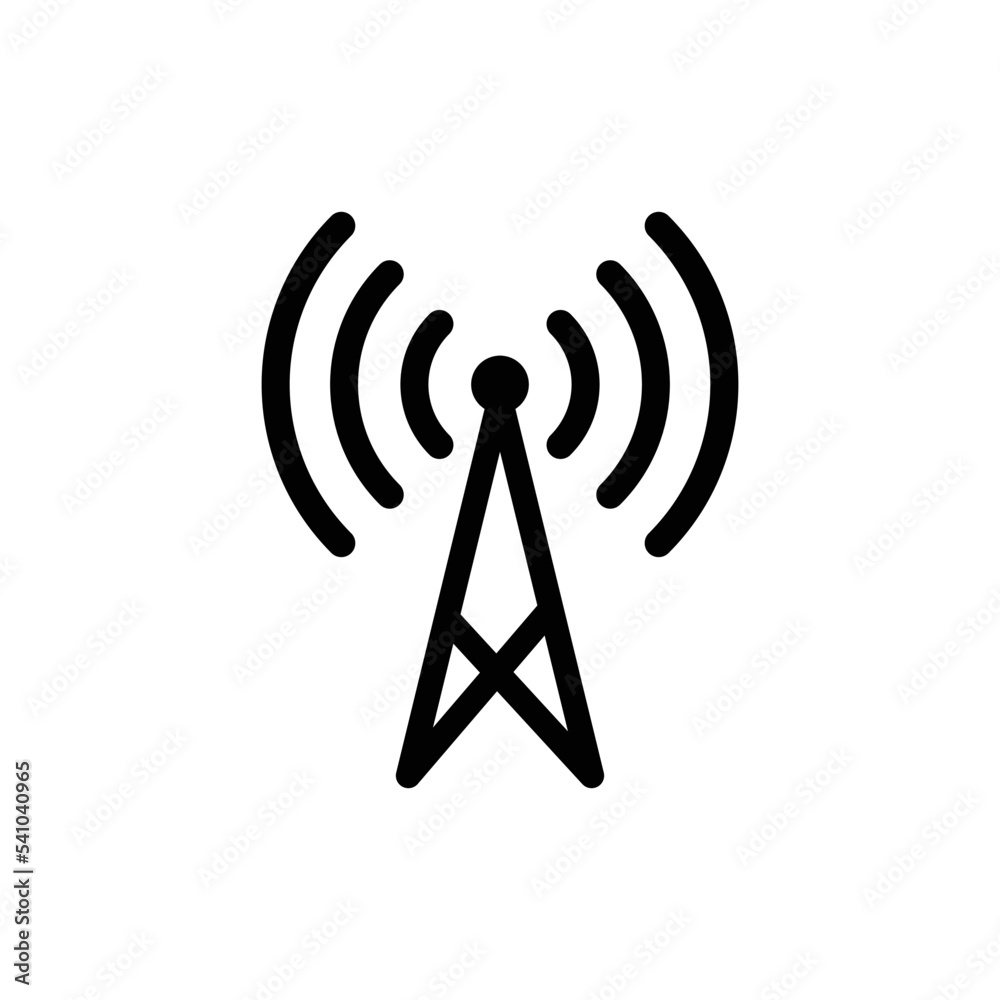 Signal icon vector flat style logo template Signal icon vector flat style logo template
