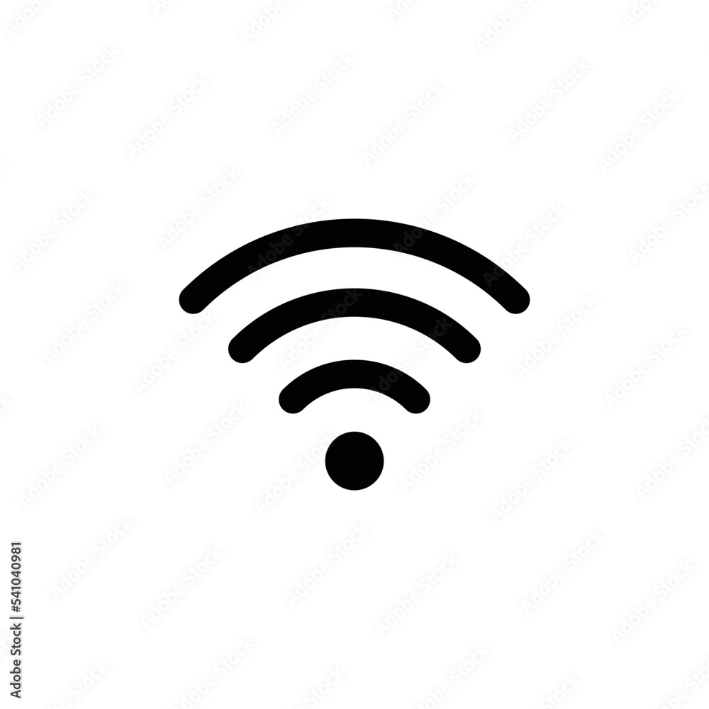 Signal icon vector flat style logo template Signal icon vector flat style logo template