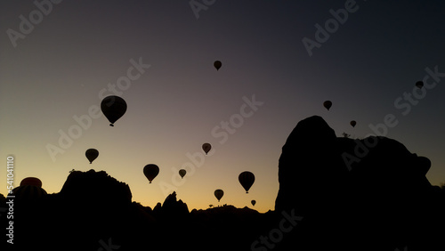 festival of balloons in cappadocia  tourism service  popular concept in touristic region and geography