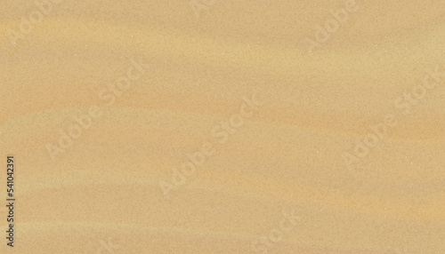 Sand Beach for background. Top view vector Sand Texture, ilustration Brown Beach sand dune with wave for Summer banner backdrop