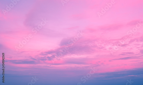 Colorful cloudy sky at sunset. Gradient color © vvvita