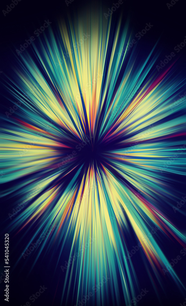 Fototapeta premium Zoom focus lines empty background set