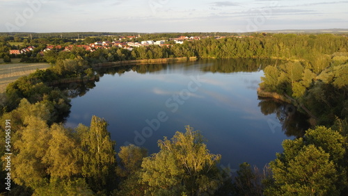 Fototapeta Naklejka Na Ścianę i Meble -  little lake surrounded by trees