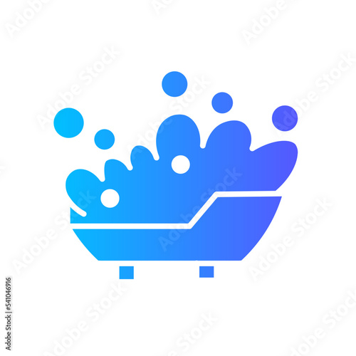 bathing gradient icon
