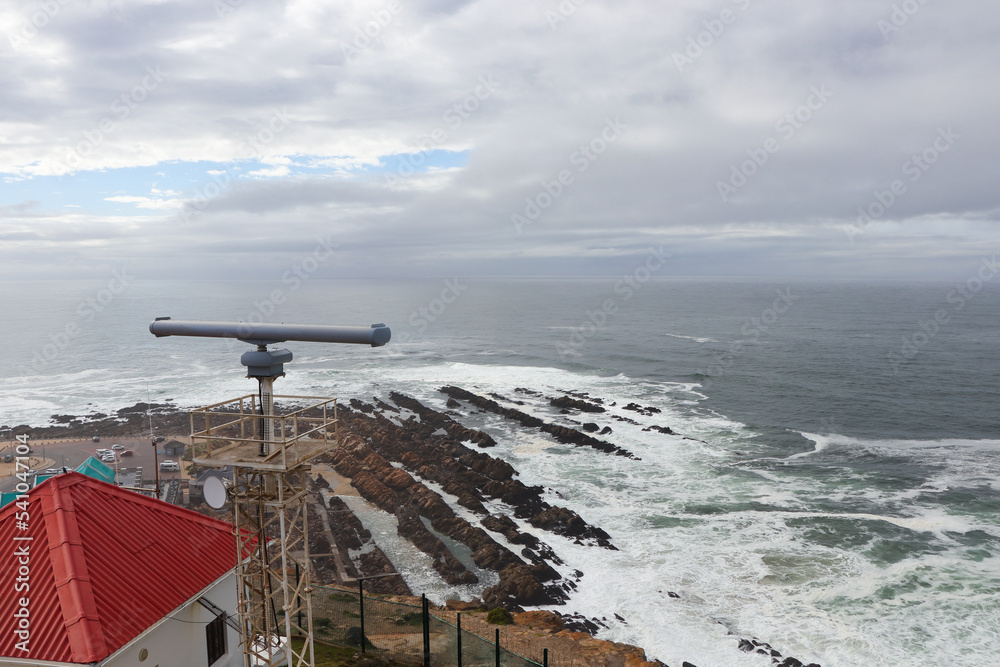 Mossel Bay Point Seascape With Marine Radar, South Africa