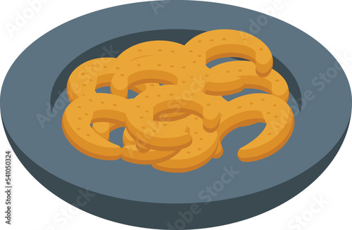 Potato food icon isometric vector. Austrian cuisine. Austria pot