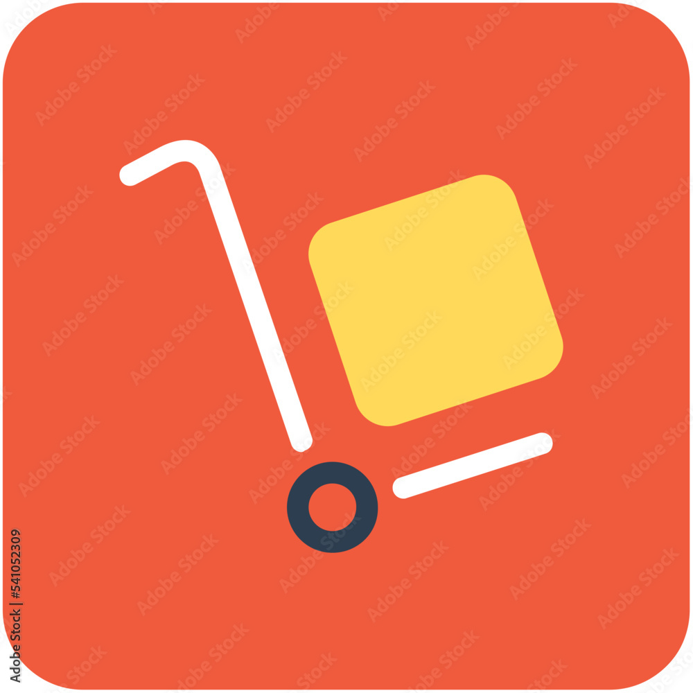 Hand Truck Vector Icon Hand Truck Vector Icon
