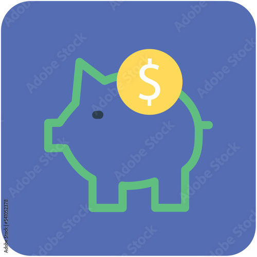 Piggy Bank Vector Icon