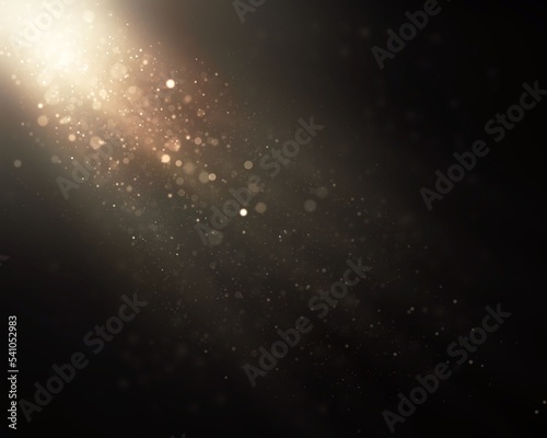 abstract bokeh background, overlay particles