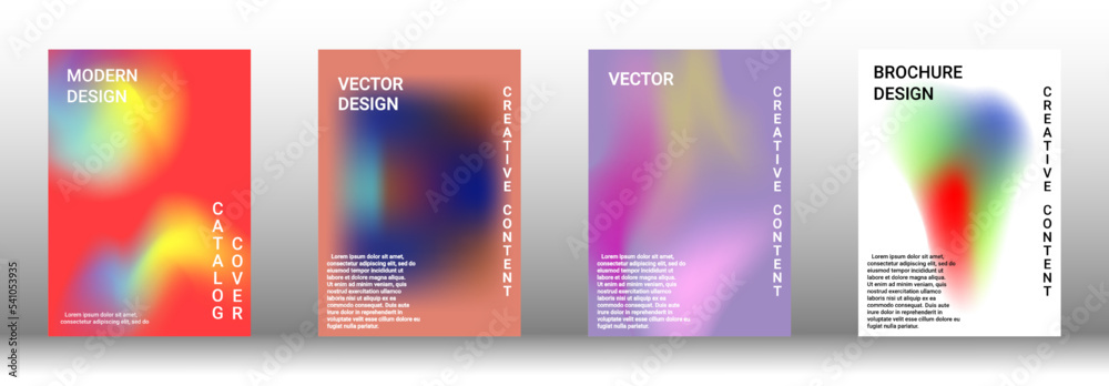 Artistic covers design. Creative fluid colors backgrounds. Set of abstract covers