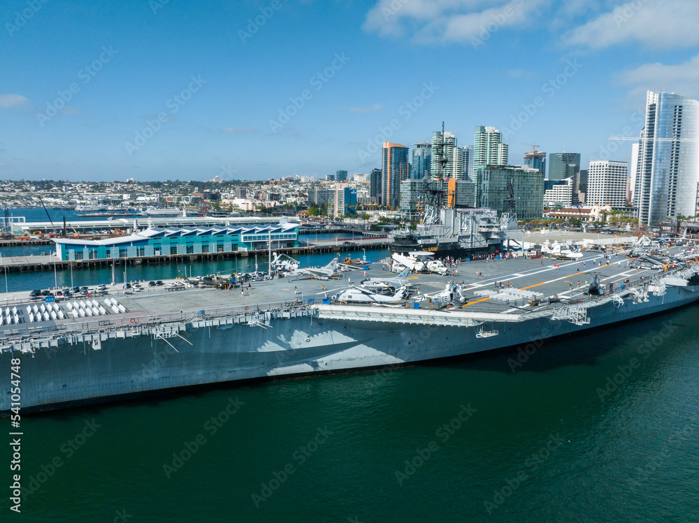 Mighty USS Midway - an aircraft carrier of the United States Navy, the lead ship of its class. Commissioned a week after the end of World War II it is now a museum ship