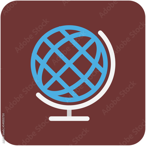 Table Globe Vector Icon