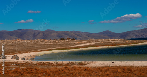 lake and mountains