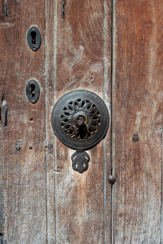 old door building exterior detail