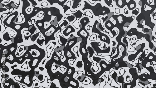 Abstract black and white liquid texture background