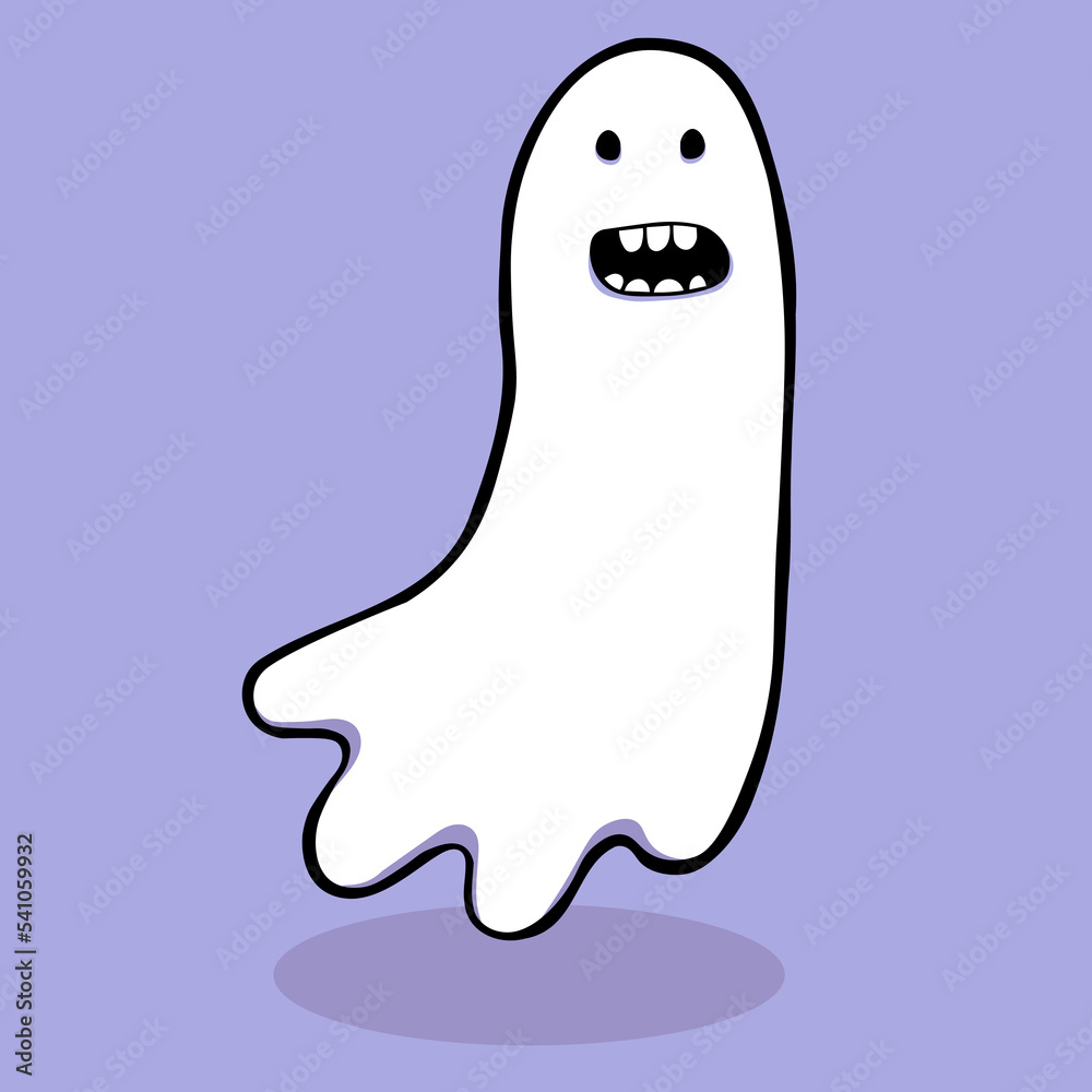 vector cute minimalistic ghosts set vector cute minimalistic ghosts set