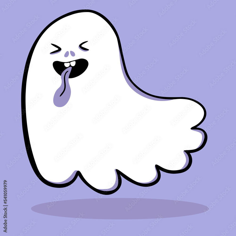vector cute minimalistic ghosts set vector cute minimalistic ghosts set