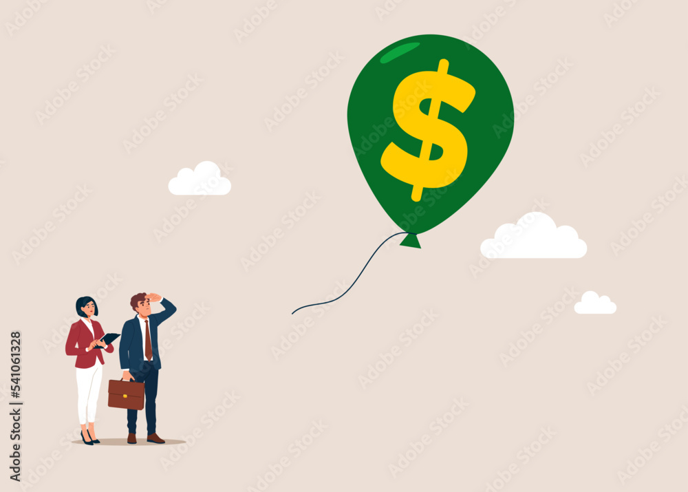 Dollar collapse due to Brexit. Symbol of currency devaluation. Flat vector illustration. Dollar collapse due to Brexit. Symbol of currency devaluation. Flat vector illustration.