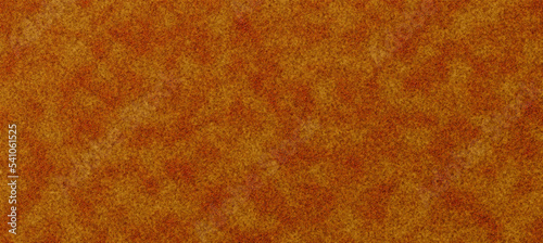 3D realistic old rusty rough metal texture effect on orange background.