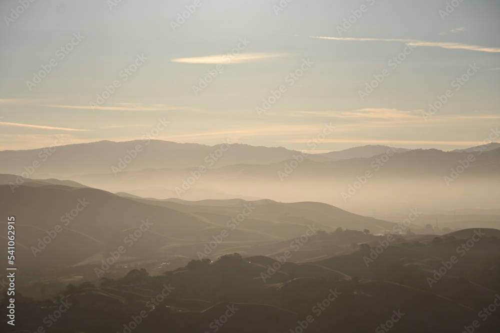 sunrise in the mountains