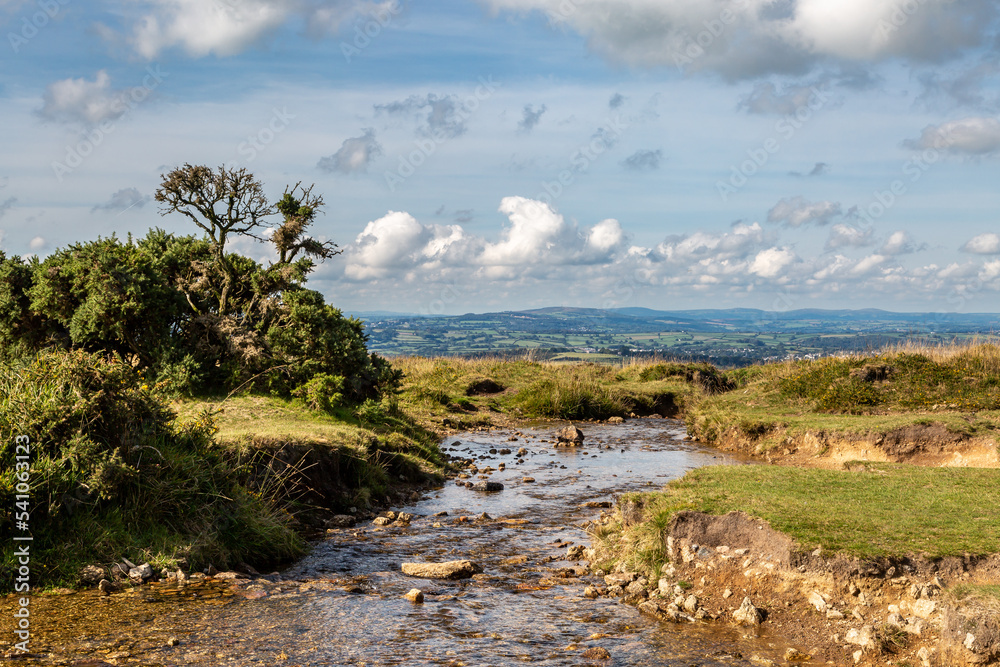 An idyllic view in Dartmoor National Park in Devon An idyllic view in Dartmoor National Park in Devon