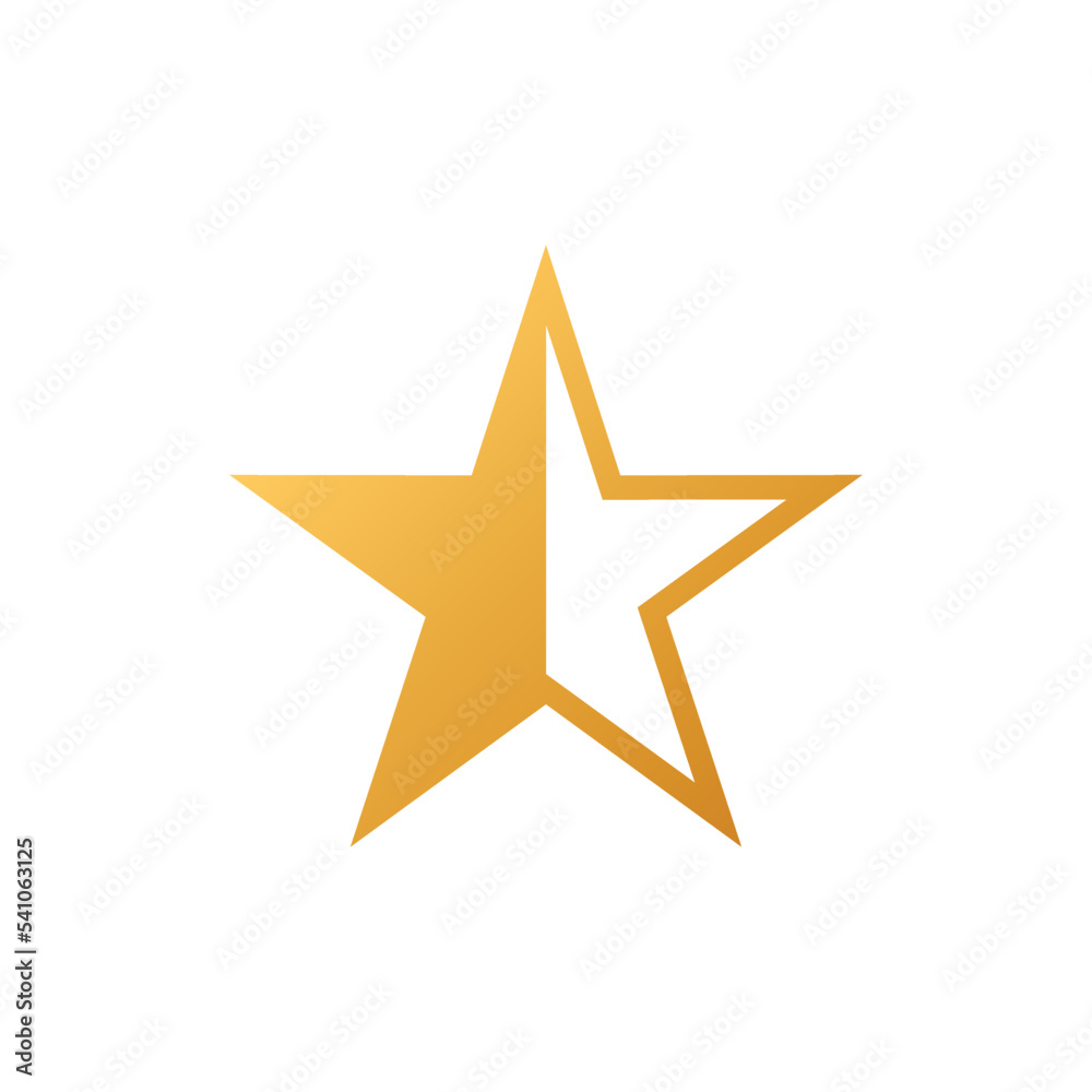 Obraz premium Decorative Star Icon Vector Logo Template