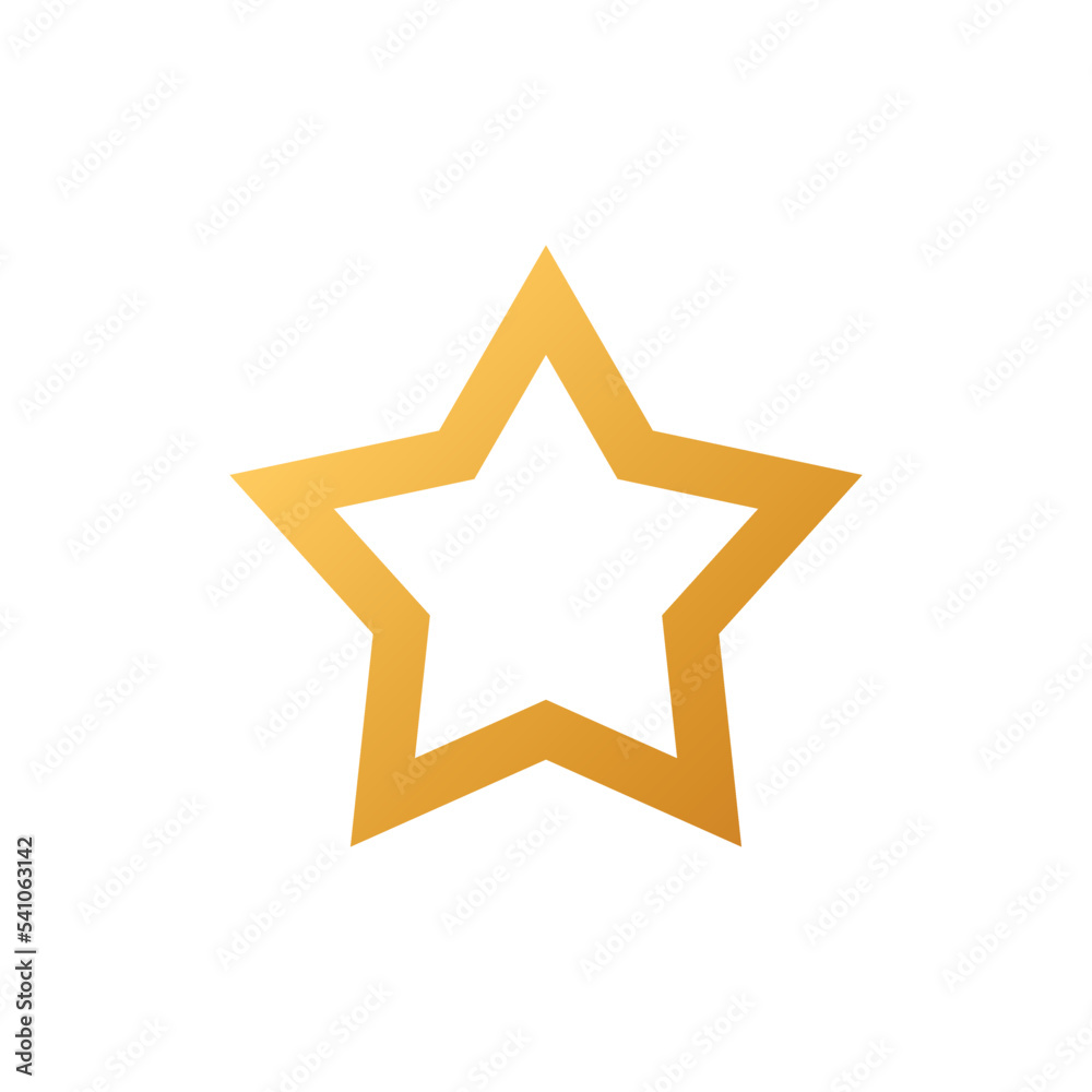 Decorative Star Icon Vector Logo Template