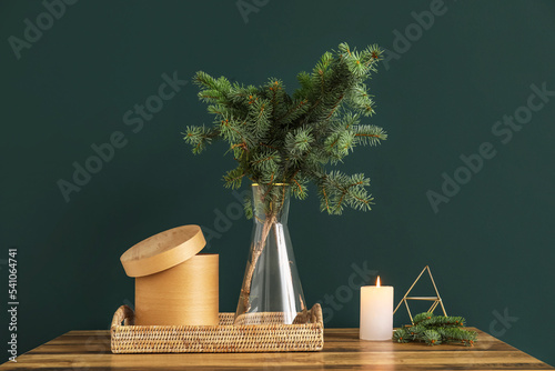 Christmas holiday evergreen...