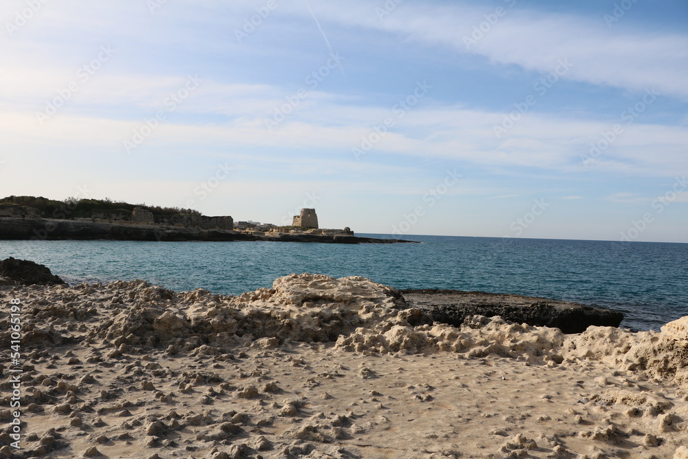 Obraz premium View to Torre di Maradico, Puglia Italy