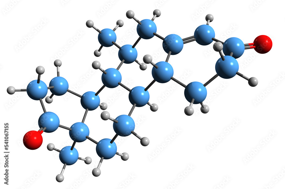 3D image of trestione skeletal formula - molecular chemical structure of synthetic anabolic-androgenic steroid isolated on white background
3D image of trestione skeletal formula - molecular chemical structure of synthetic anabolic-androgenic steroid isolated on white background