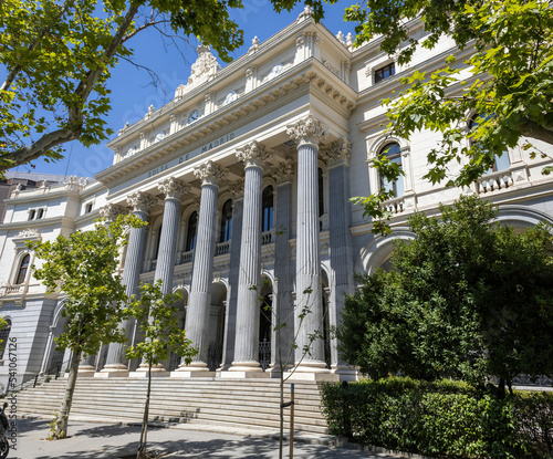 The neoclassical building of the Spanish stock market - Bolsa de Madrid