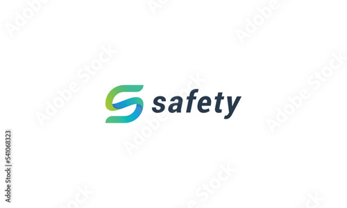 Letter S creative 3d green modern logo