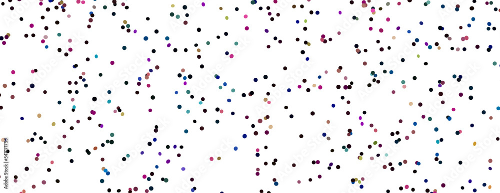 3D animation of exploding confetti